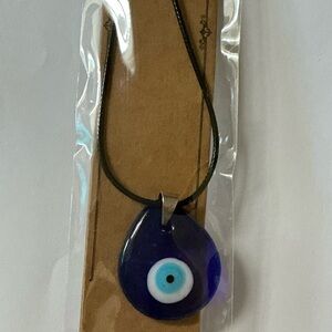 Blue Evil Eye Pendant Necklace